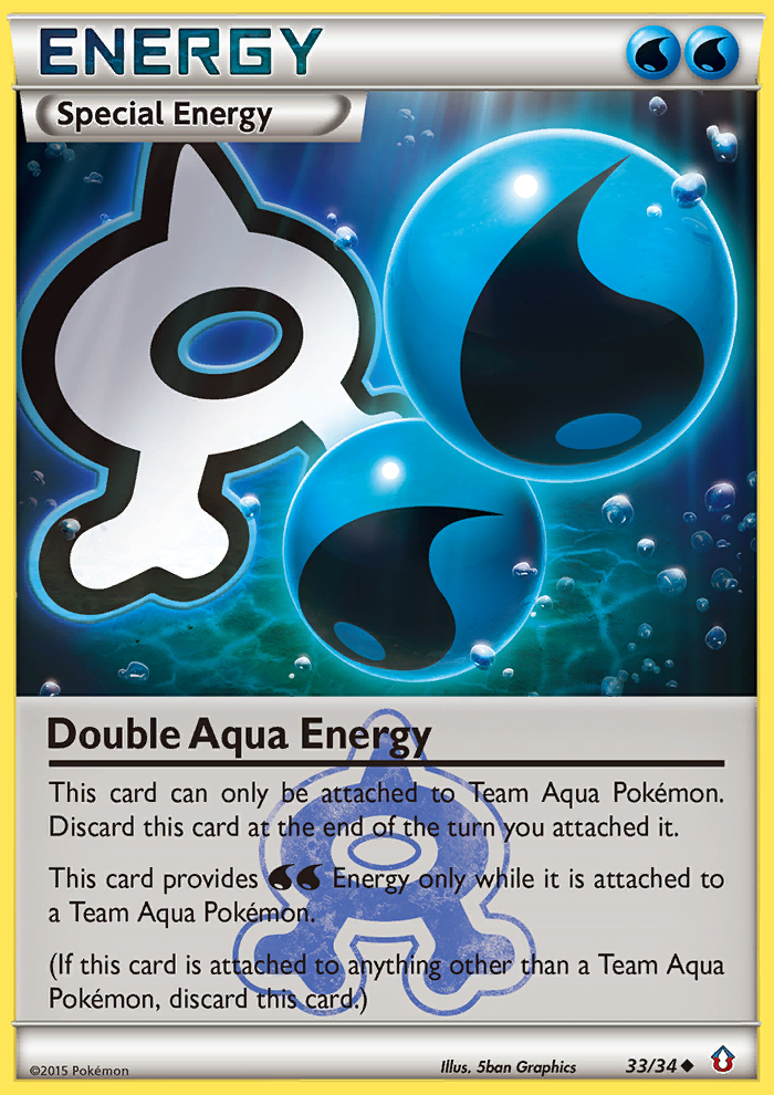 Double Aqua Energy (33/34) [XY: Double Crisis] | Event Horizon Hobbies CA