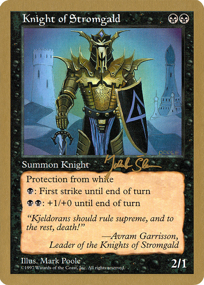 Knight of Stromgald (Jakub Slemr) [World Championship Decks 1997] | Event Horizon Hobbies CA