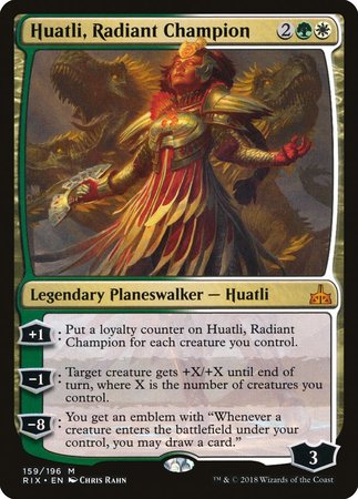 Huatli, Radiant Champion [Rivals of Ixalan] | Event Horizon Hobbies CA