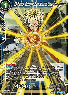 SS Trunks, Defender From Another Dimension (Common) (BT13-057) [Supreme Rivalry] | Event Horizon Hobbies CA