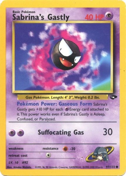 Sabrina's Gastly (97/132) [Gym Challenge Unlimited] | Event Horizon Hobbies CA