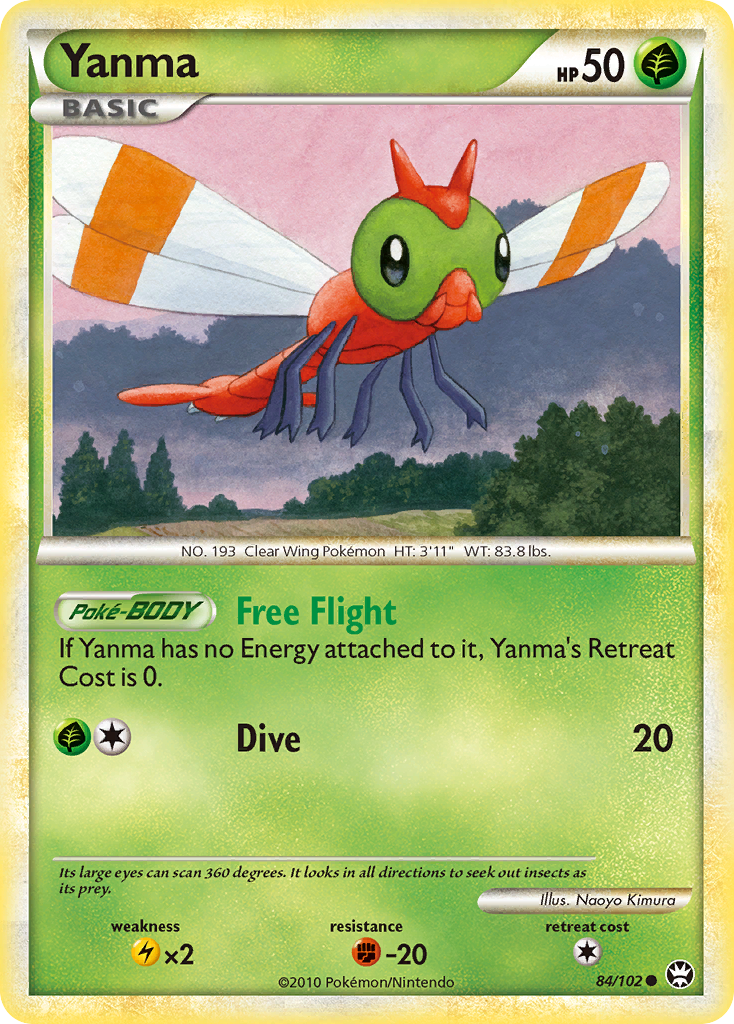 Yanma (84/102) [HeartGold & SoulSilver: Triumphant] | Event Horizon Hobbies CA