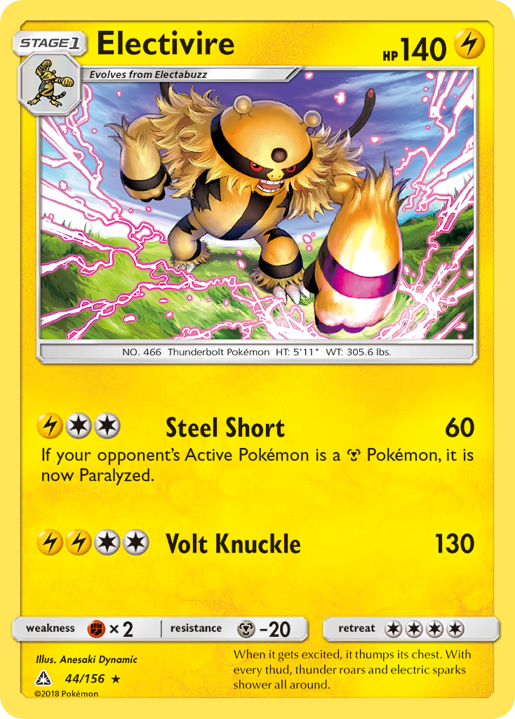 Electivire (44/156) [Sun & Moon: Ultra Prism] | Event Horizon Hobbies CA