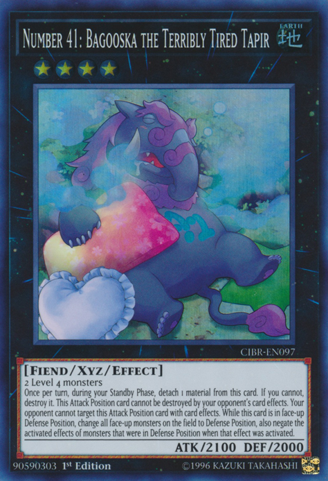 Number 41: Bagooska the Terribly Tired Tapir [CIBR-EN097] Super Rare | Event Horizon Hobbies CA