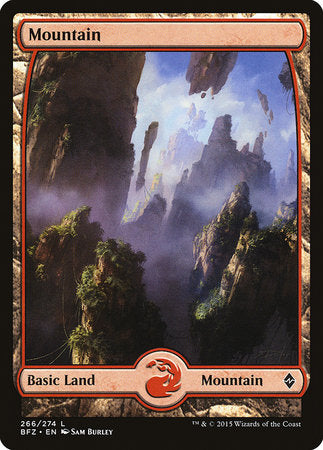 Mountain (266) - Full Art [Battle for Zendikar] | Event Horizon Hobbies CA