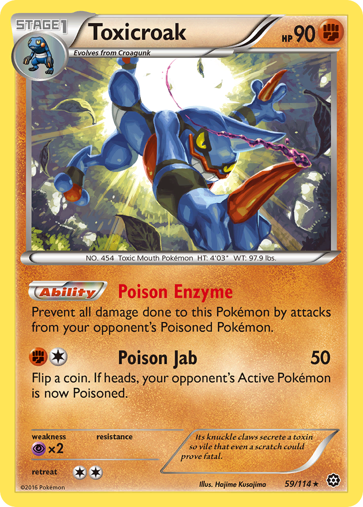 Toxicroak (59/114) [XY: Steam Siege] | Event Horizon Hobbies CA