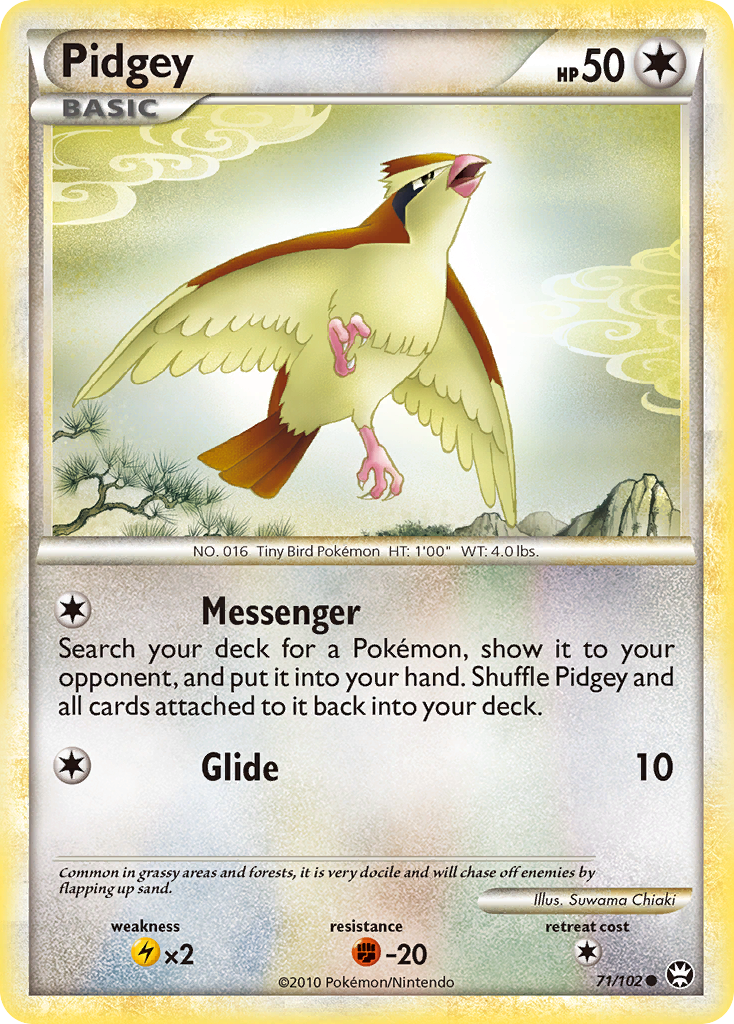 Pidgey (71/102) [HeartGold & SoulSilver: Triumphant] | Event Horizon Hobbies CA