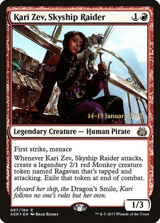 Kari Zev, Skyship Raider [Aether Revolt Promos] | Event Horizon Hobbies CA