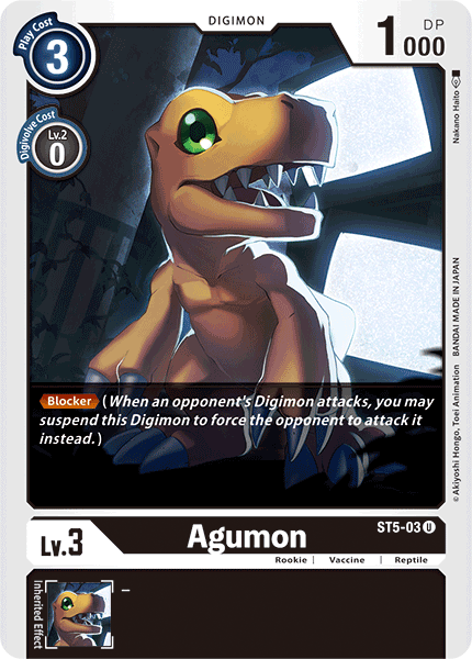 Agumon [ST5-03] [Starter Deck: Machine Black] | Event Horizon Hobbies CA