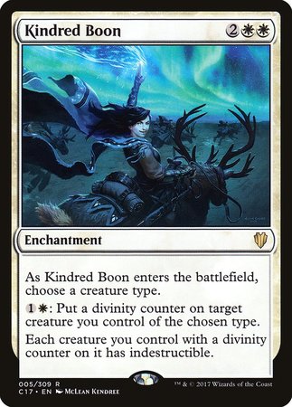 Kindred Boon [Commander 2017] | Event Horizon Hobbies CA