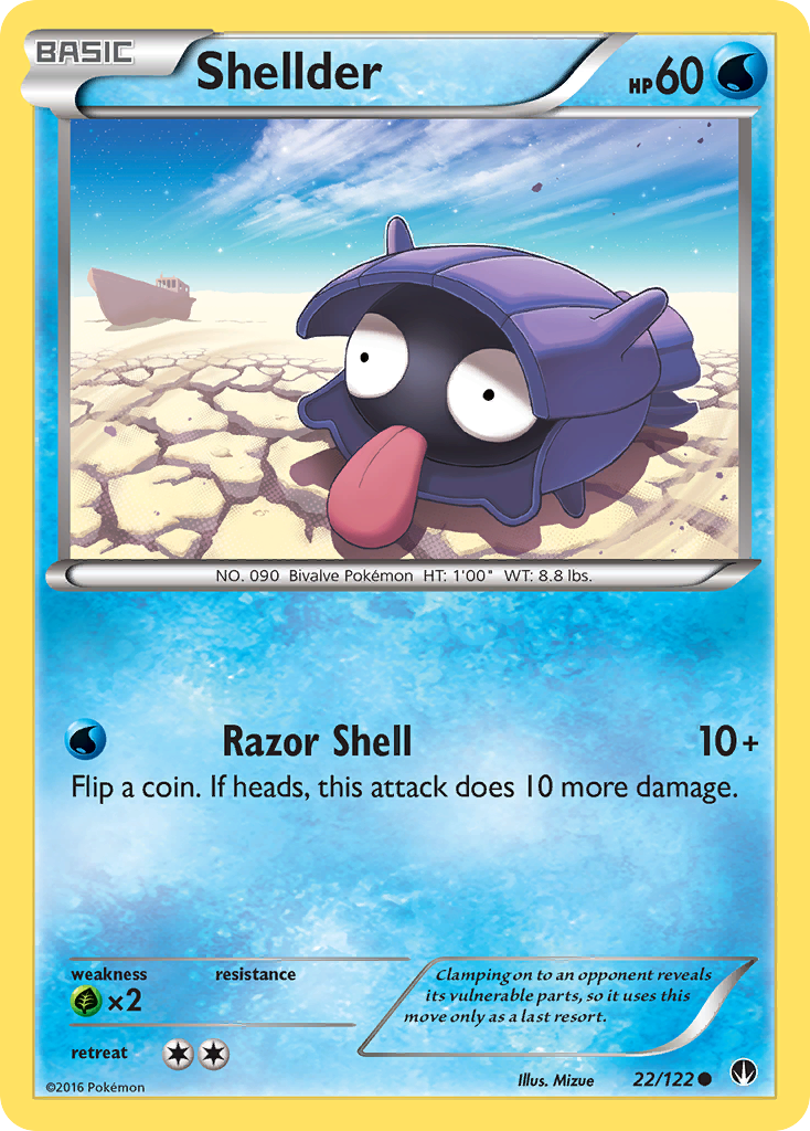 Shellder (22/122) [XY: BREAKpoint] | Event Horizon Hobbies CA