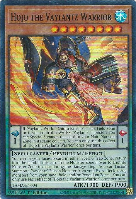 Hojo the Vaylantz Warrior [TAMA-EN004] Super Rare | Event Horizon Hobbies CA