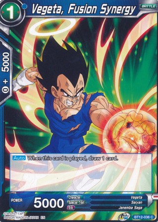 Vegeta, Fusion Synergy (BT12-036) [Vicious Rejuvenation] | Event Horizon Hobbies CA