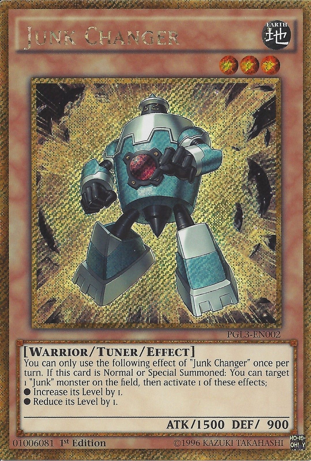 Junk Changer [PGL3-EN002] Gold Secret Rare | Event Horizon Hobbies CA