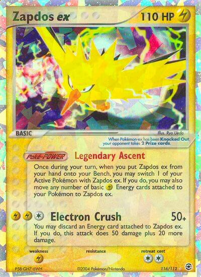 Zapdos ex (116/112) [EX: FireRed & LeafGreen] | Event Horizon Hobbies CA