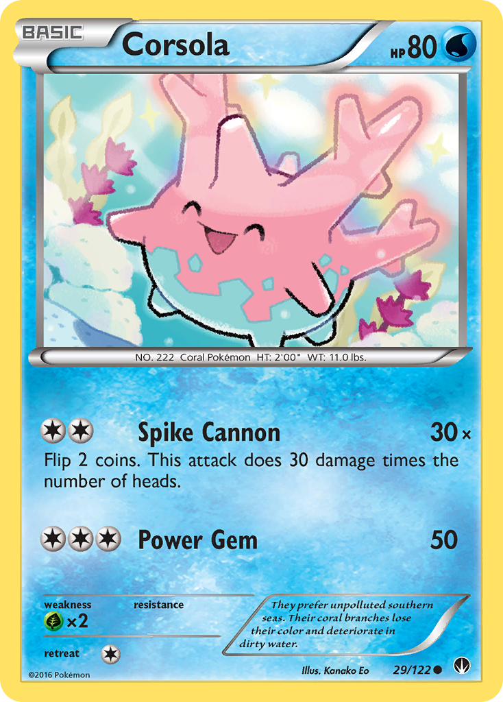 Corsola (29/122) [XY: BREAKpoint] | Event Horizon Hobbies CA