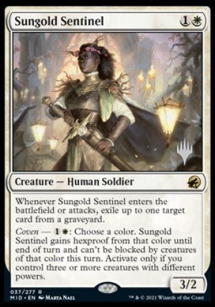 Sungold Sentinel (Promo Pack) [Innistrad: Midnight Hunt Promos] | Event Horizon Hobbies CA