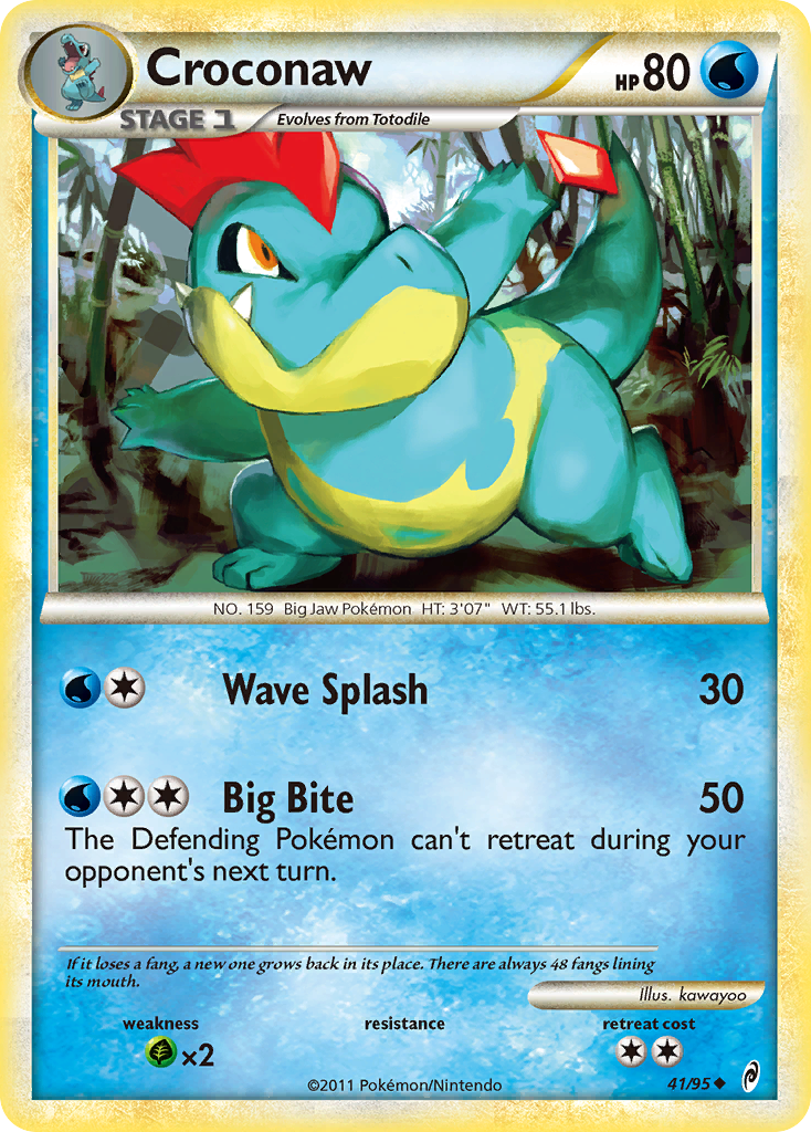 Croconaw (41/95) [HeartGold & SoulSilver: Call of Legends] | Event Horizon Hobbies CA