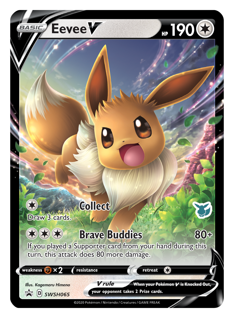 Eevee V (SWSH065) (Eevee Deck) [Battle Academy 2022] | Event Horizon Hobbies CA