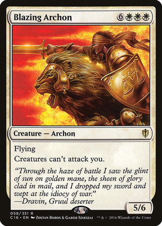 Blazing Archon [Commander 2016] | Event Horizon Hobbies CA