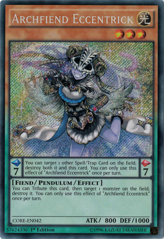 Archfiend Eccentrick [CORE-EN042] Secret Rare | Event Horizon Hobbies CA