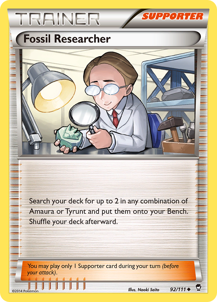 Fossil Researcher (92/111) [XY: Furious Fists] | Event Horizon Hobbies CA