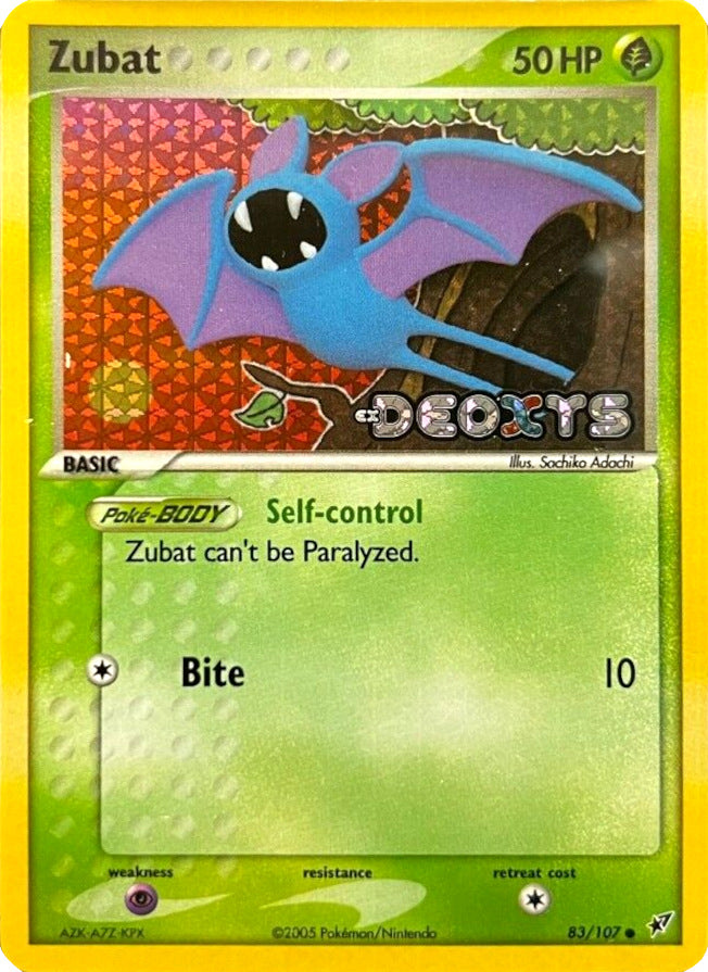 Zubat (83/107) (Stamped) [EX: Deoxys] | Event Horizon Hobbies CA