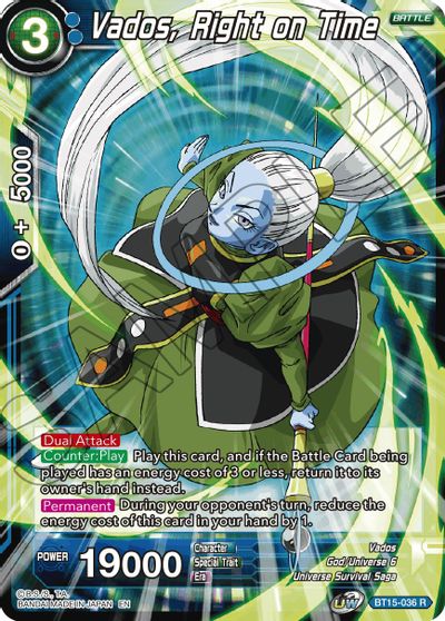 Vados, Right on Time (BT15-036) [Saiyan Showdown] | Event Horizon Hobbies CA