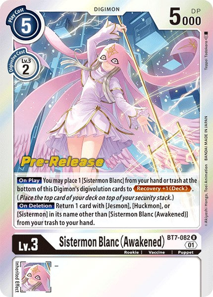 Sistermon Blanc (Awakened) [BT7-082] [Next Adventure Pre-Release Cards] | Event Horizon Hobbies CA