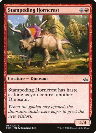 Stampeding Horncrest [Rivals of Ixalan] | Event Horizon Hobbies CA