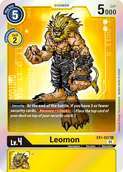 Leomon [EX1-027] [Classic Collection] | Event Horizon Hobbies CA