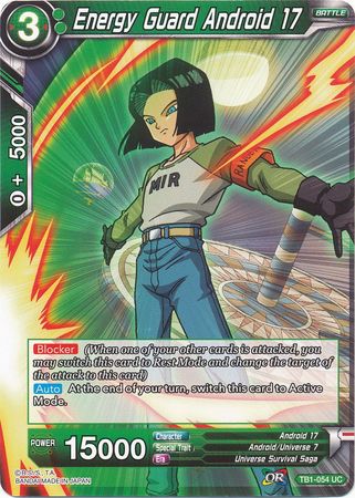 Energy Guard Android 17 (TB1-054) [The Tournament of Power] | Event Horizon Hobbies CA