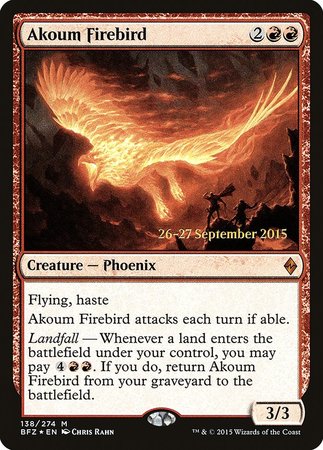 Akoum Firebird [Battle for Zendikar Promos]