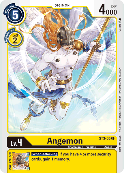 Angemon [ST3-05] (Tamer Party) [Starter Deck: Heaven's Yellow Promos] | Event Horizon Hobbies CA