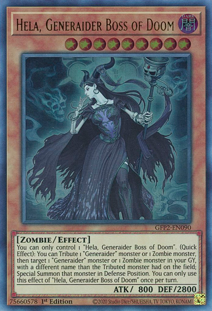 Hela, Generaider Boss of Doom [GFP2-EN090] Ultra Rare | Event Horizon Hobbies CA