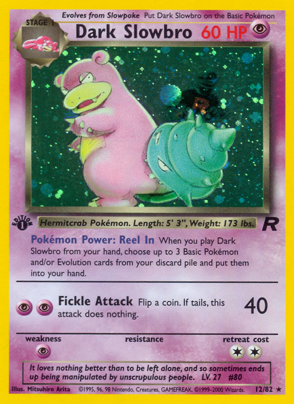 Dark Slowbro (12/82) [Team Rocket 1st Edition] | Event Horizon Hobbies CA