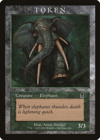 Elephant Token (Odyssey) [Magic Player Rewards 2002] | Event Horizon Hobbies CA