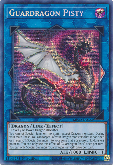 Guardragon Pisty [MP20-EN022] Prismatic Secret Rare | Event Horizon Hobbies CA