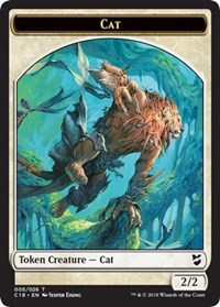 Cat // Soldier Double-sided Token [Commander 2018 Tokens] | Event Horizon Hobbies CA