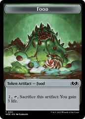 Rat // Food (0011) Double-Sided Token [Wilds of Eldraine Tokens] | Event Horizon Hobbies CA