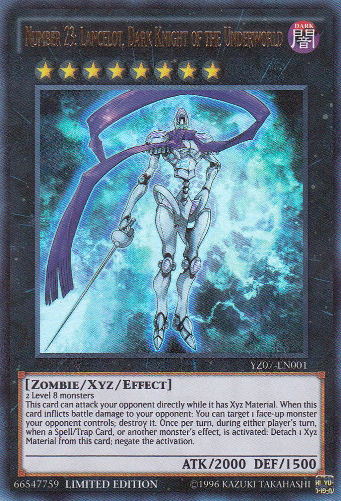 Number 23: Lancelot, Dark Knight of the Underworld [YZ07-EN001] Ultra Rare | Event Horizon Hobbies CA