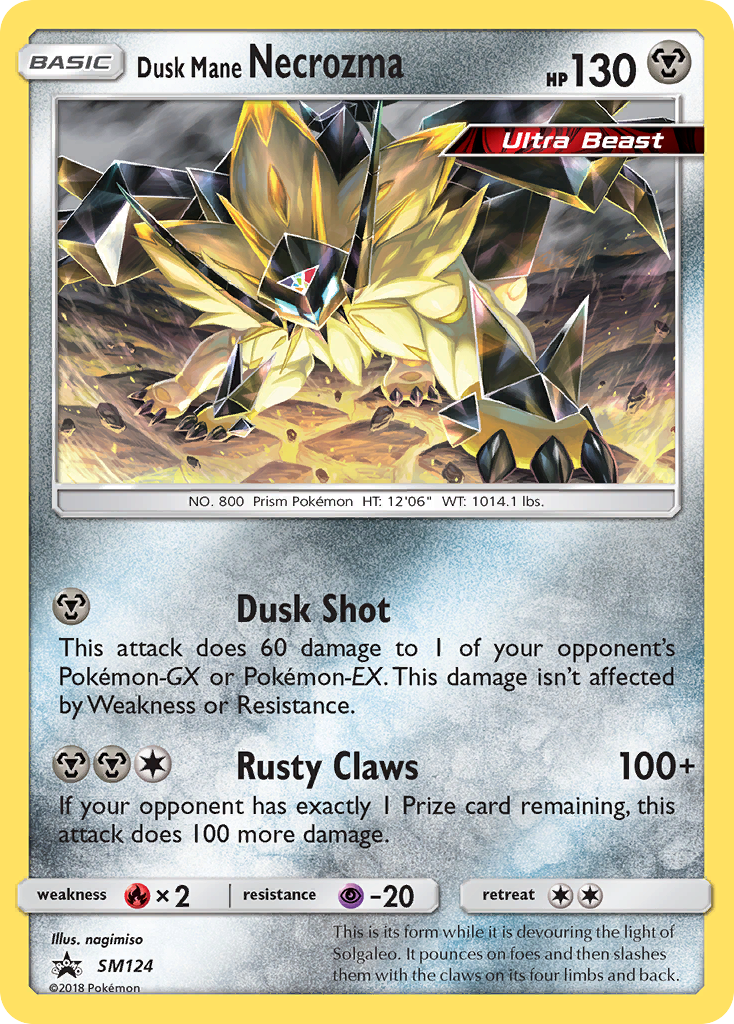 Dusk Mane Necrozma (SM124) [Sun & Moon: Black Star Promos] | Event Horizon Hobbies CA