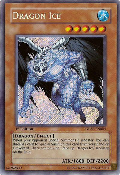 Dragon Ice [GLAS-EN084] Secret Rare | Event Horizon Hobbies CA