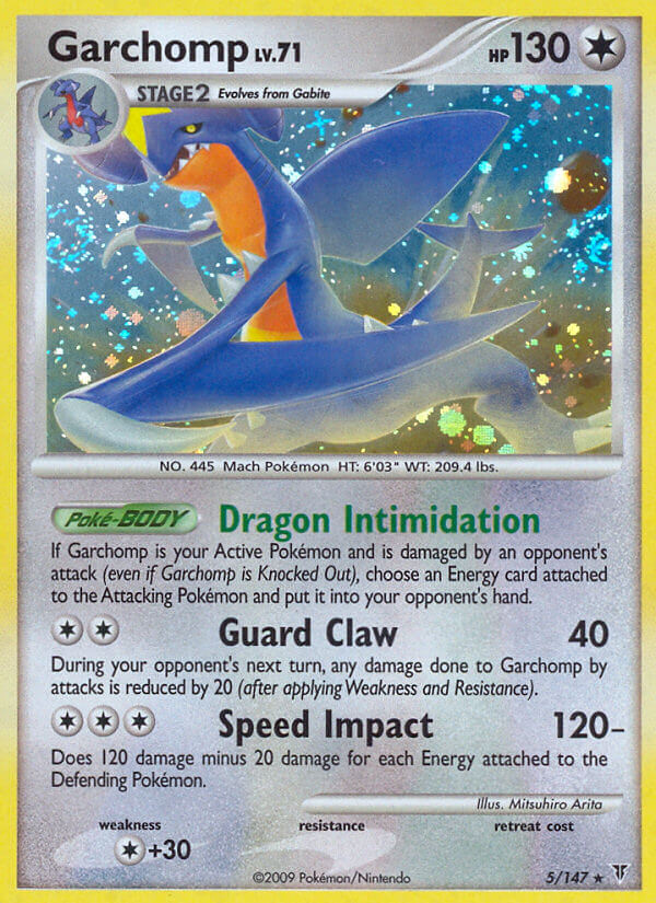 Garchomp (5/147) (Cracked Ice Holo) (Theme Deck Exclusive) [Platinum: Supreme Victors] | Event Horizon Hobbies CA