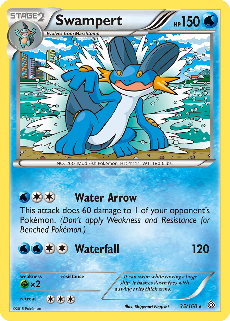 Swampert (35/160) [XY: Primal Clash] | Event Horizon Hobbies CA