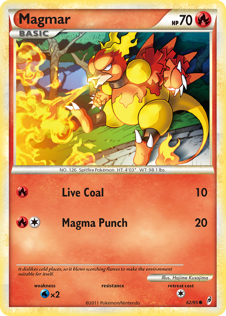 Magmar (62/95) [HeartGold & SoulSilver: Call of Legends] | Event Horizon Hobbies CA