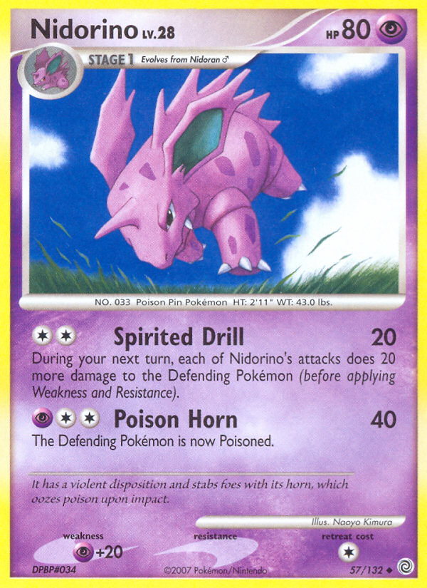 Nidorino (57/132) [Diamond & Pearl: Secret Wonders] | Event Horizon Hobbies CA