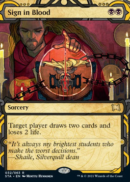 Sign in Blood (Etched Foil) [Strixhaven Mystical Archive] | Event Horizon Hobbies CA