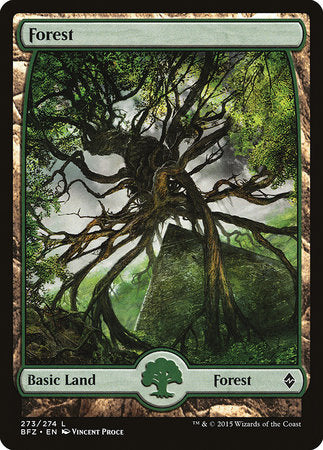 Forest (273) - Full Art [Battle for Zendikar] | Event Horizon Hobbies CA