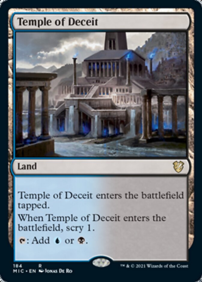 Temple of Deceit [Innistrad: Midnight Hunt Commander] | Event Horizon Hobbies CA